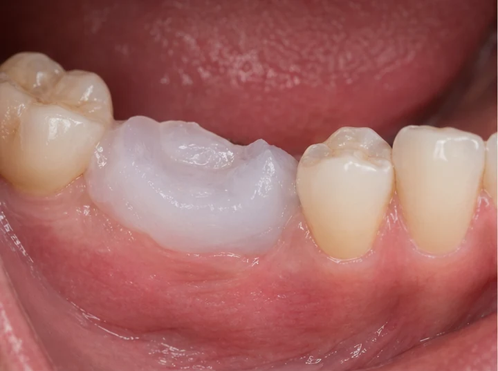 Ghid vizual – molar superior lipsă cu dinții adiacenți