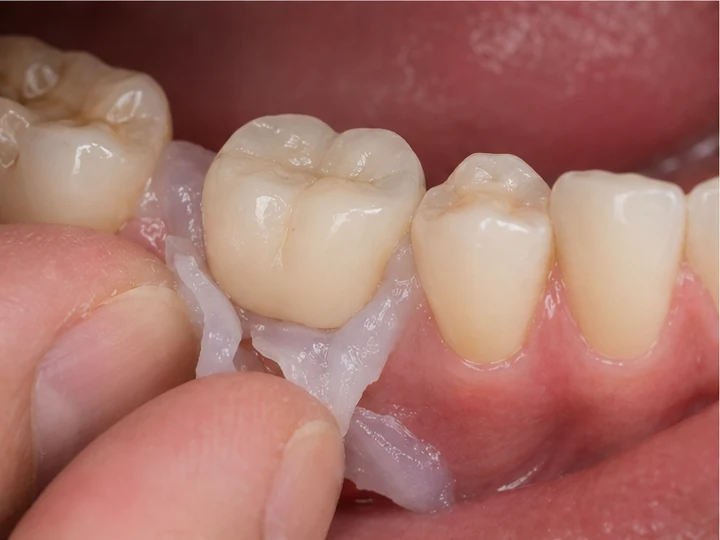 Ghid vizual – molar superior lipsă cu dinții adiacenți